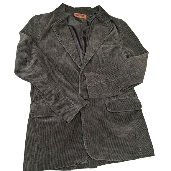 Machine Corduroy Blazer Mens Large Casual Vintage Jacket 2 Button Sport Coat - Picture 1 of 16